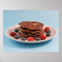 Cookies aux pépites de chocolat avec des baies Pho