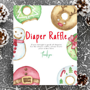 Poster Cookies de beignets d'hiver Jeu de raffle de couch