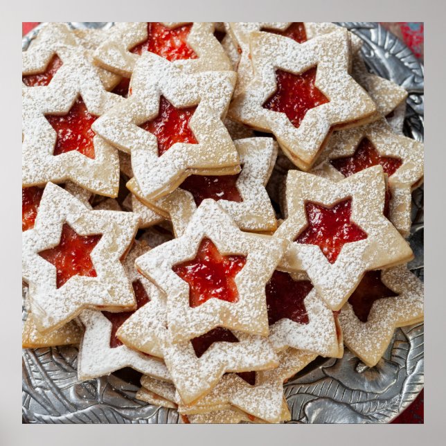 Poster Cookies Star Christmas (Devant)