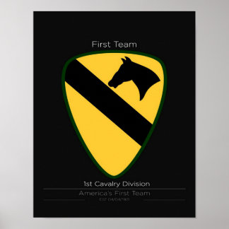 Poster cool 1st Cavalry Division