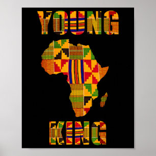 Poster Cool Africain Kente Art Hommes Garçons Enfants Afr