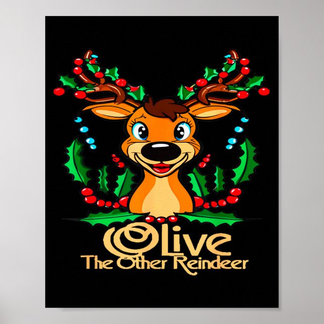 Poster Cool Animal Designs And More Olive The Other Reind (Devant)