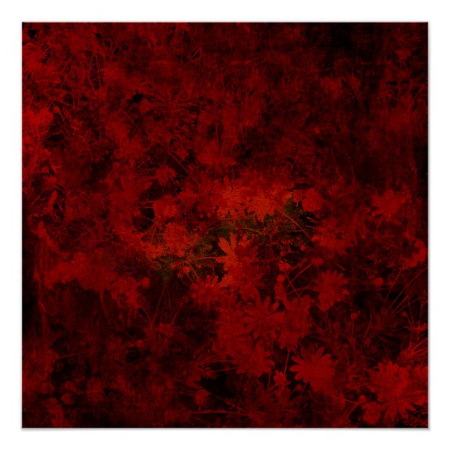Poster Cool, art moderne floral / fleuriste motif (Devant)