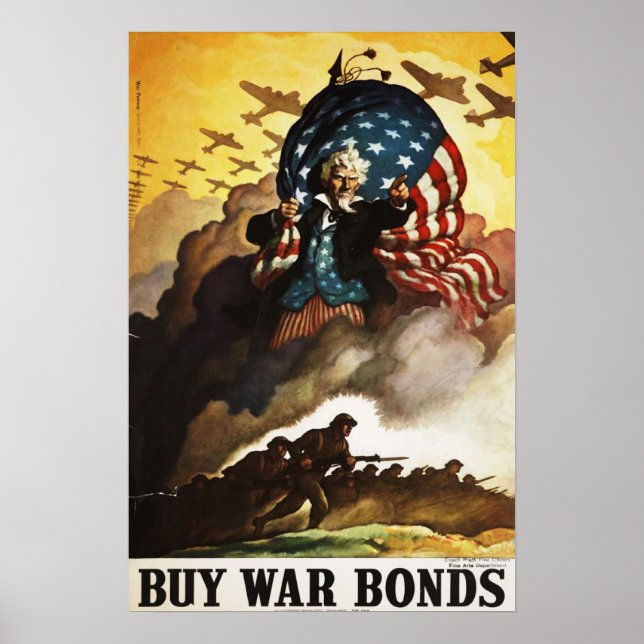 Poster cool avec motif 2ÈME GUERRE MONDIALE (Devant)