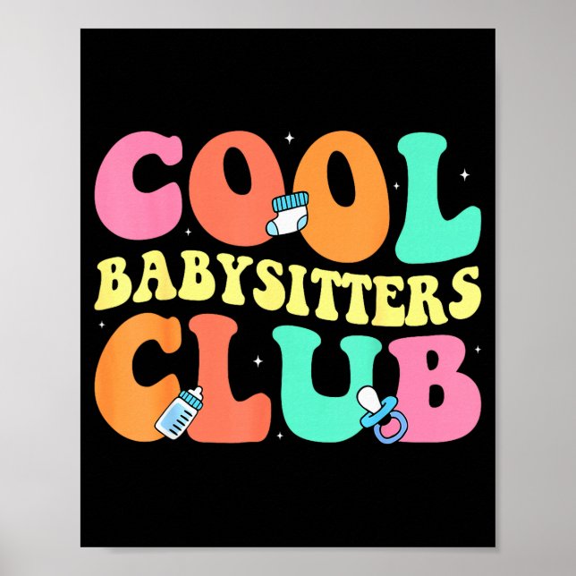 Poster Cool Babysitters Club - Groovy Design Babysitter B (Devant)