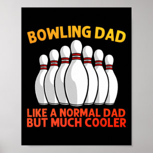 Poster Cool Bowling Pour Papa Papa Bowling Team Sports Le