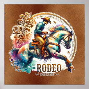 Poster Cool Cowboy Rodeo rêve