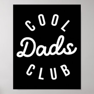 Poster Cool Dads Club Funny Papa Fête des pères Famille M