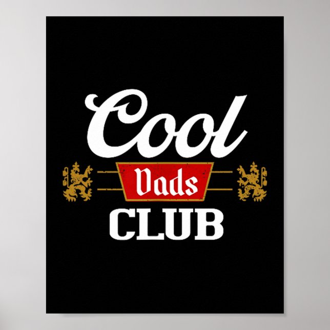 Poster Cool Dads Club Shirt Father's Day From Daughter So (Devant)