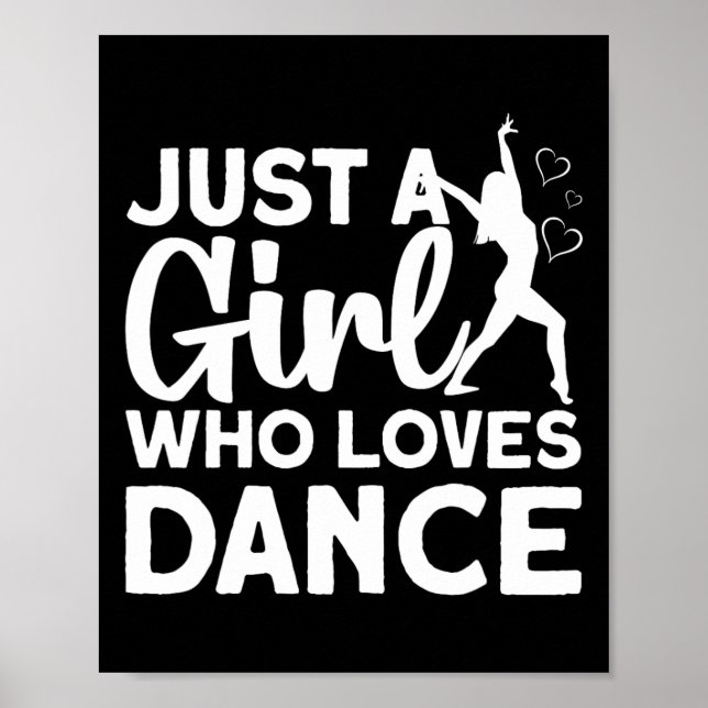 Poster Cool Dance Art Pour Femmes Ados Jazz Dancing Cl (Devant)