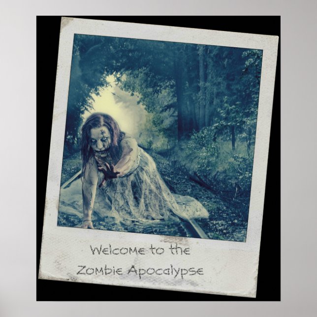 Poster Cool fille Zombie (Devant)