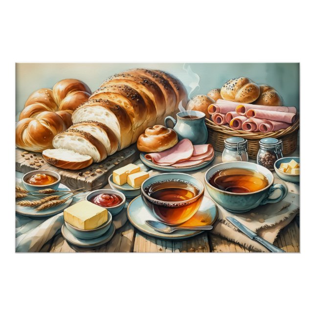 Poster Cool gourmets sandwich viandes pain (Devant)