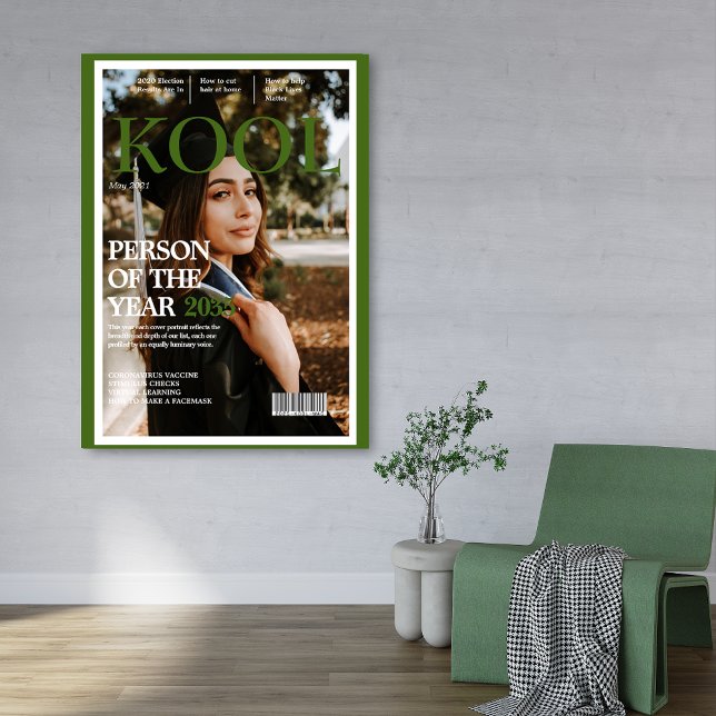 Poster Cool Graduation Fake Magazine Couverture photo ver (Créateur téléchargé)