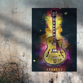 Poster Cool Grunge Guitare Art personnalisé