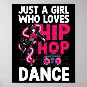 Poster Cool Hip hop Art Pour Femmes Ados Filles Hiphop Da