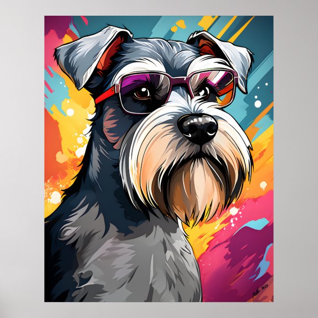 Poster Cool Mini Schnauzer (Devant)
