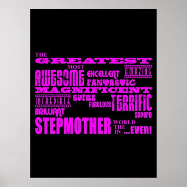 Poster Cool Moderne Fun Stepmères : Greatest Stepmère (Devant)