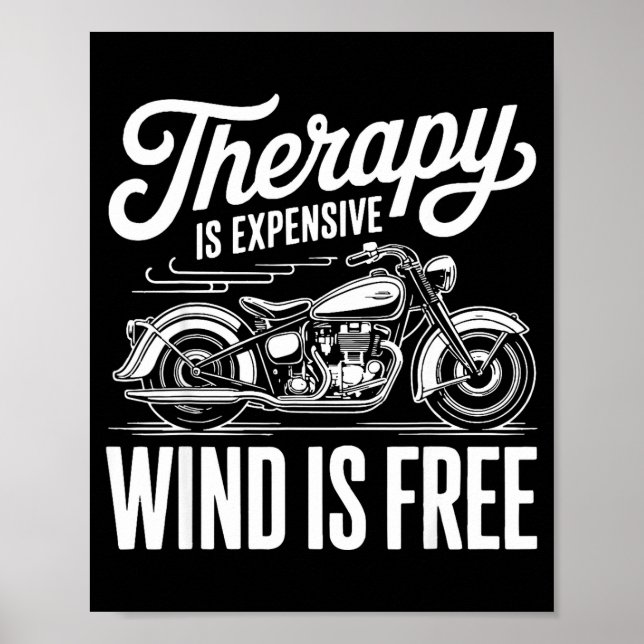 Poster Cool Motorcycle Men Biker Rider Motor Cycle Lovers (Devant)