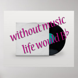 Poster Cool Oldies Music Citation Vinyl Record