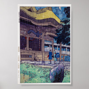 Poster Cool oriental japonais Shiro Kasamatsu Rainy jour