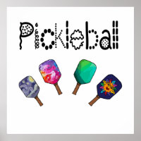 Cool Pickleball et Paddles Sports Art