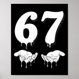 Poster Cool Six Seven 6 7 Mème Costume Slang Gen Alpha Ma