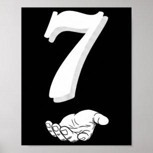 Poster Cool Six Seven 6 7 Mème Slang Gen Alpha Costume Ma