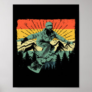 Poster Cool Snowboard Art Hommes Femmes Snowboard Snowboa