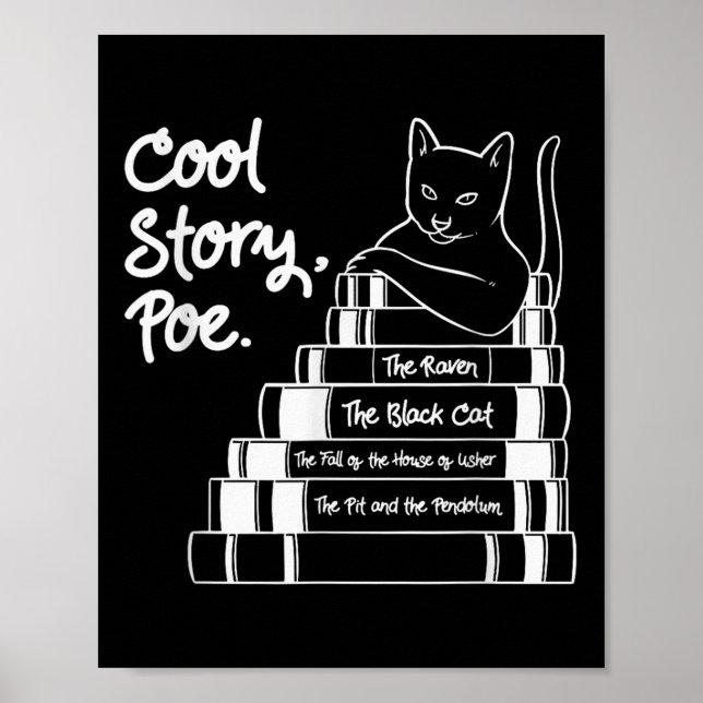 Poster Cool Story Poe Chat noir Edgar Allan Poe (Devant)