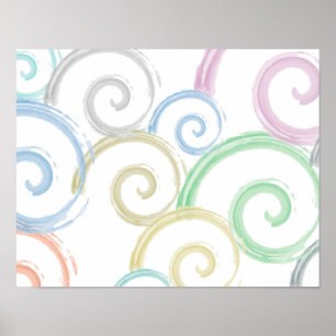 Poster Cool, tendance, moderne onduleur brosses