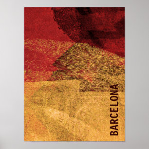 Poster Cool, unique art moderne moderne de Barcelone