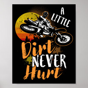 Poster Cool Vélo Dirt Motocross Amateurs Un Peu De Chemin