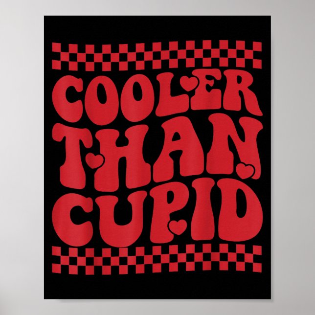 Poster Cooler Than Cud Cute Valentine's Day Kids Boys Gir (Devant)