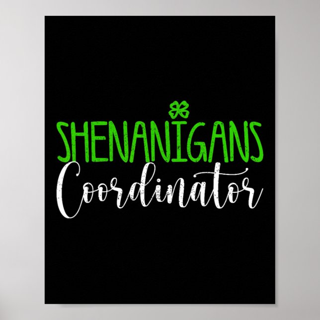 Poster Coordinateur de Shenanigans Joyeuse Saint-Patrick  (Devant)