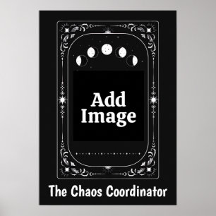 Poster Coordonnateur de Chaos Cadeau Tarot Zodiaque Lune 
