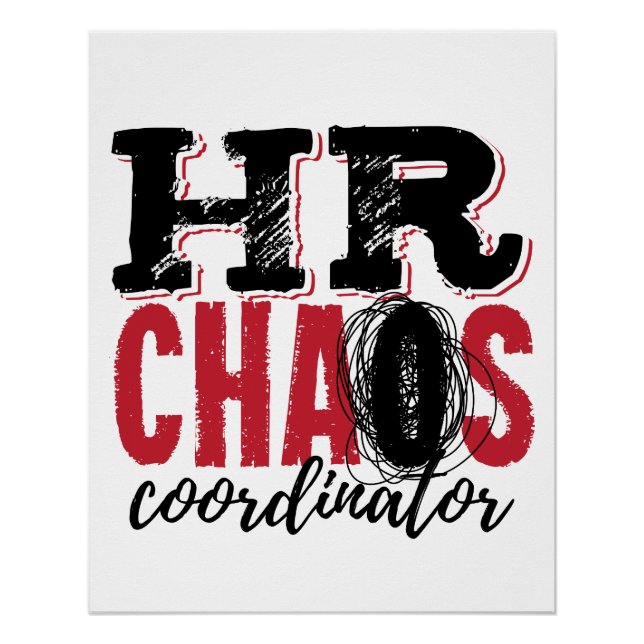 Poster Coordonnateur du Chaos des ressources humaines (Devant)
