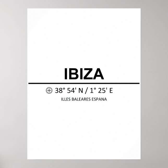 Poster Coordonner Ibiza (Devant)