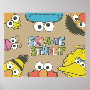 Poster Copains vintage de Sesame Street