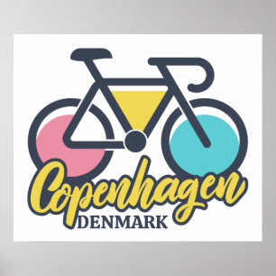 Poster Copenhague Danemark Cyclisme