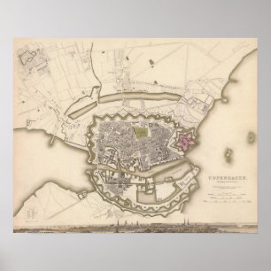 Poster Copenhague, Kiobenhaven