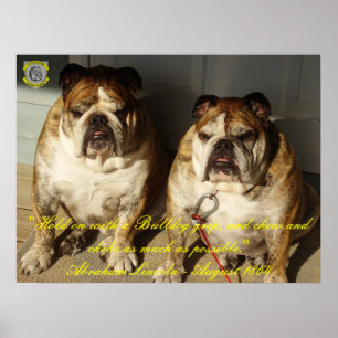 Poster Copie 1864 de toile d'amende de citation de