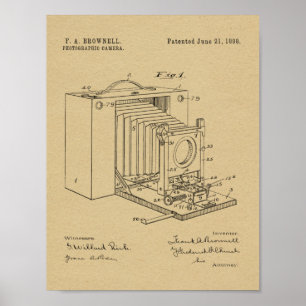 Poster Copie 1898 de dessin d'art de brevet