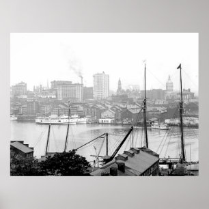 Poster Copie 1903 de toile de Baltimore le Maryland
