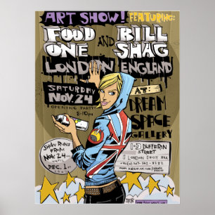 Poster Copie/affiche de Londres