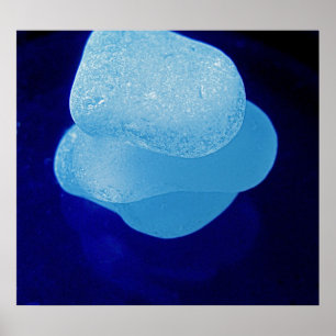 Poster Copie bleue de réflexions