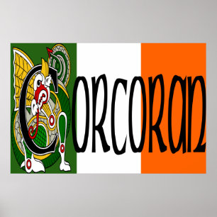 Poster Copie celtique de dragon de Corcoran