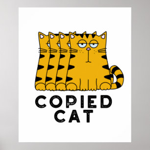 Poster Copié Chat Funny Animal Pun