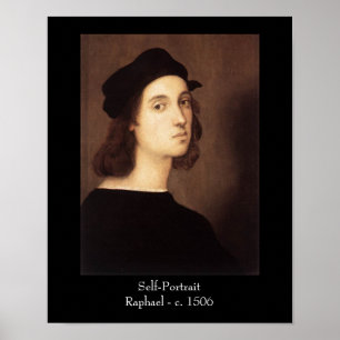 Poster Copie d'affiche d'autoportrait de Raphael