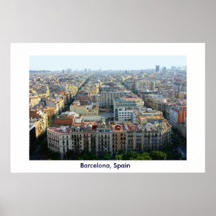 Poster Copie d'affiche de Barcelone, Espagne
