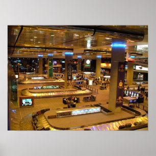 Poster Copie d'affiche de Las Vegas d'aéroport de